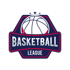 Logo BasketBall in USA Colour