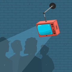 People Watch TV And Propaganda