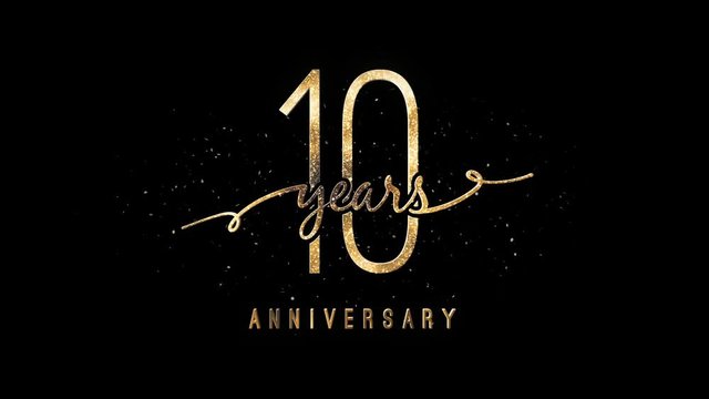 10 Years Anniversary Alpha Channel