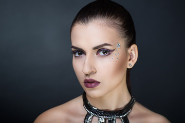 Swarovski crystals make up