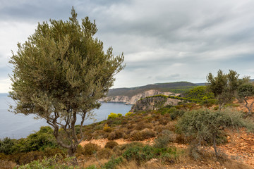 Fototapeta na wymiar View of Keri cape located in the southern part of the island of Zakynthos. Greece.