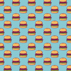 hamburger background design 