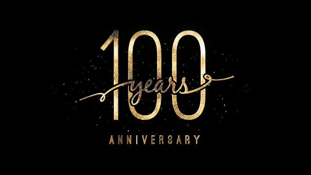 100 Years Anniversary Alpha Channel