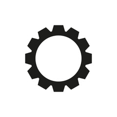 Cogwheel black icon