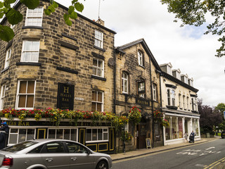 Fototapeta na wymiar Harrogate is a town in North Yorkshire, England, east of the Yorkshire Dales National Park. Its heritage as a fashionable spa resort continues 