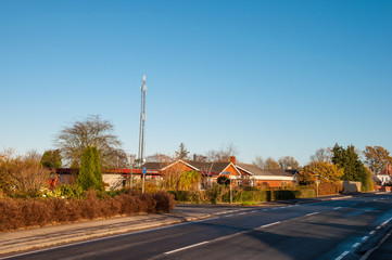 Obraz premium Countryside town in Denmark
