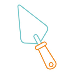 spatula construction tool handle icon vector illustration