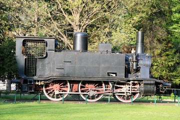 Locomotiva FS 851 in Como at Lake Como, Italy