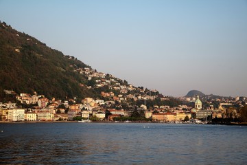 Fototapeta na wymiar Como at Lake Como, Italy