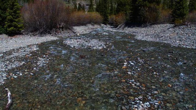 Alpine Meltwater Stream captured with drone