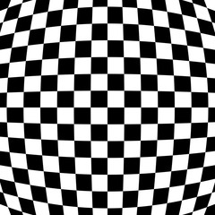 Fototapeta premium Black and white checkered background