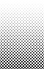 Black and white vector halftone abstract background. Monochrome pattern with dot and circles squares. Abstract halftone dotted background.