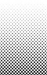 Black and white vector halftone abstract background. Monochrome pattern with dot and circles squares. Abstract halftone dotted background.