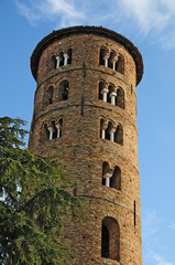 Fototapeta na wymiar Ravenna, il campanile della Basilica di Sant'Apollinare in Classe