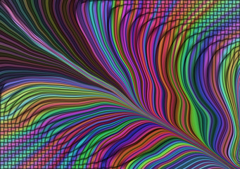 colorful lines abstraction - raster graphics