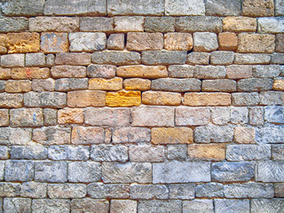 Ancient asian real brickwall background