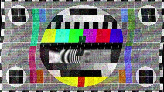TV Noise 0958: TV Test Card malfunction (Loop).