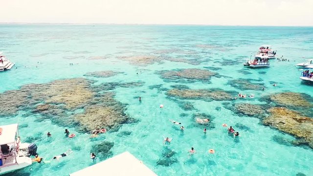 Air video of maracajau in the municipality of Maxaranguape, Rio Grande do Norte, made with a Drone