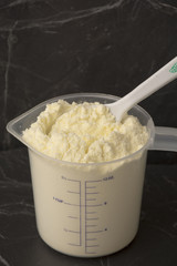Milk powder or dehydrated milk