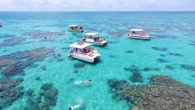 Air video of maracajau in the municipality of Maxaranguape, Rio Grande do Norte, made with a Drone