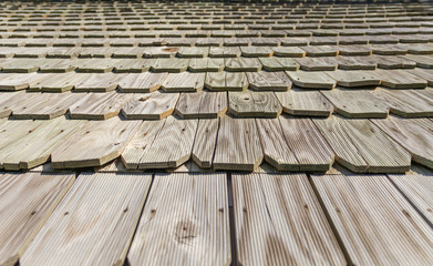Textura em madeira de telhado rustico artesanal