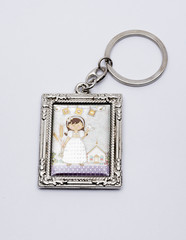 First communion child souvenir keychain