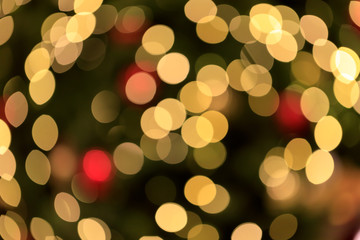 Yellow abstract background with bokeh lights for background and wallpaper