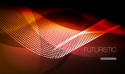Fototapeta premium Smooth neon wave
