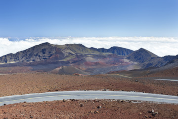 Haleakala Crater And Road, Maui