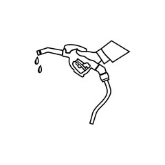 Petrol station sign with a drop vector icon