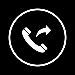 Outgoing call to mobile phone icon