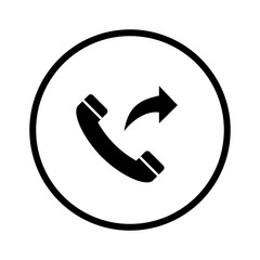 Outgoing call to mobile phone icon