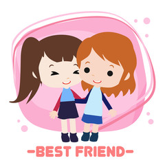 Happy friendship day illustration