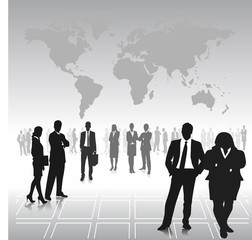BUSINESS PEOPLE SILHOUETTES