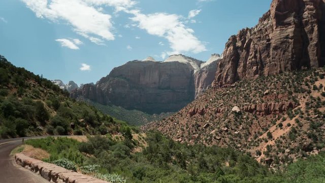 Zion National Park Time Lapse Canyon and Clouds