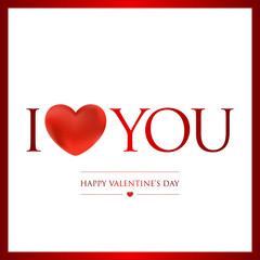 happy valentines day greeting card vector illustration