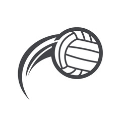 Swoosh Volleyball Logo Icon