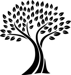 Tree silhouette icon