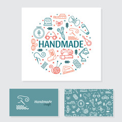 Hand made banner and business card