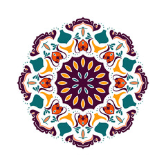 Vector mandala outline