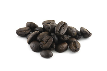 coffee beans isolated on white background