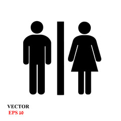 WC icon,toilet icon vector illustration