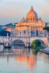 Naklejka premium Katedra Świętego Piotra, Rzym, Włochy