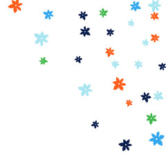 Festive Background with Colorful  flowers. Feminine Pattern for Postcard, Print, Banner or Poster. Small Pretty  flowers For Party Decoration, Wedding, Birthday or Anniversary Invitation. 