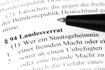 Landesverrat im Strafgesetzbuch