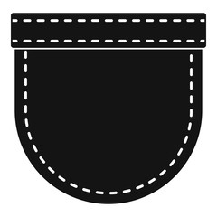 Shirt pocket icon, simple style