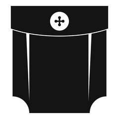 Pocket design icon, simple style