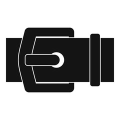 Elegant belt icon, simple style
