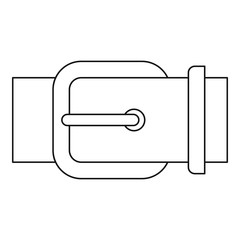 Belt buckle icon, outline style