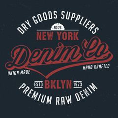 Denim Co. Dry Goods Suppliers - Tee Design For Print